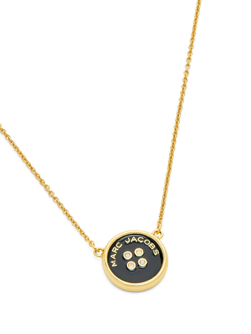 MARC JACOBS BUTTON PENDANT NECKLACE